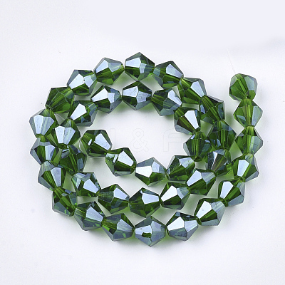 Electroplate Glass Beads Strands EGLA-Q118-6mm-A11-1