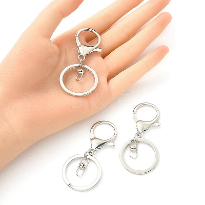 10Pcs Alloy Split Key Rings KK-YW0002-01P-1