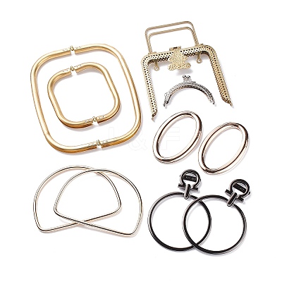 (Defective Closeout Sale: Scratch) Alloy & Iron Metal Bag Handles PURS-XCP0001-01-1