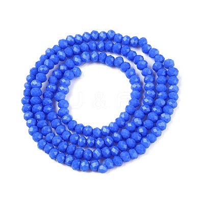 Opaque Solid Color Imitation Jade Glass Beads Strands EGLA-A044-P2mm-D32-1