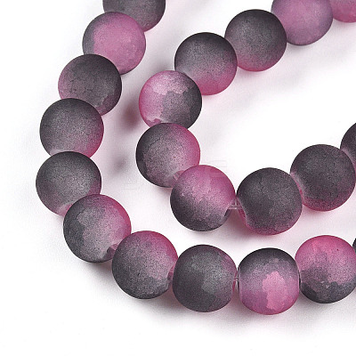 Crackle Glass Beads X1-GLAA-N009-8mm-09-1