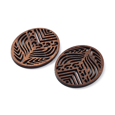 Walnut Wood Laser Cut Pendants WOOD-Q051-04E-1
