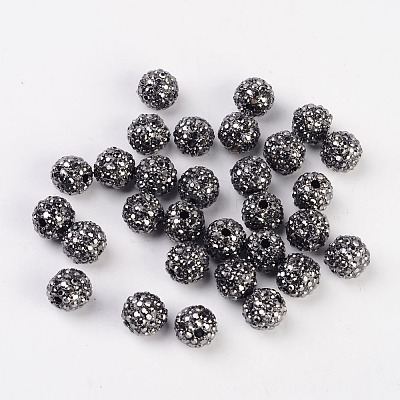 Metal Alloy Rhinestones Beads ALRI-B032-1-1