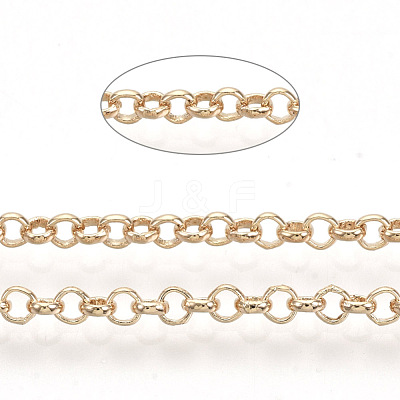 Soldered Brass Coated Iron Rolo Chains CH-S125-08B-LG-1