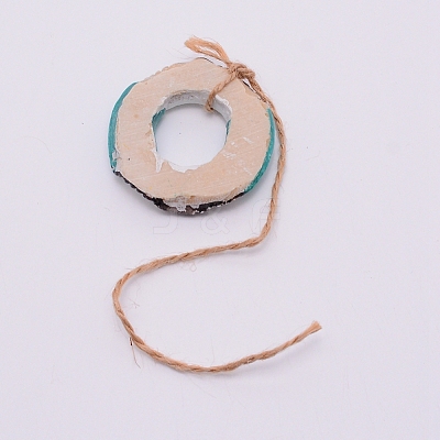 Mediterranean Style Resin Pendant Decorations HJEW-WH0014-14-1