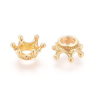 Tibetan Style Alloy Bead Caps PALLOY-WH0054-02G-1