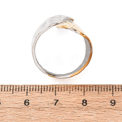 304 Stainless Steel Cuff Open Rings for Women SA-CBABC9E-05C-GP-1