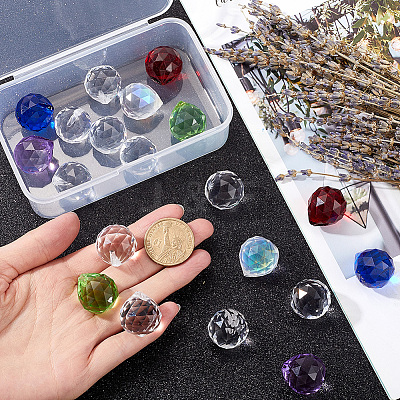 Teardrop Transparent K9 Glass Pendants GLAA-SP0001-22-1