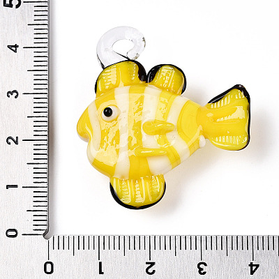 Handmade Lampwork Pendants LAMP-T021-24A-1