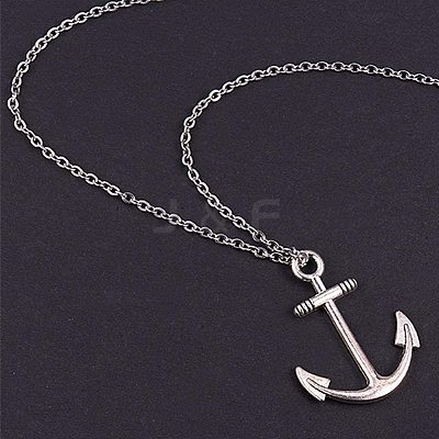 Tibetan Silver Anchor & Helm Pendants TIBEP-PH0004-15AS-WH-1
