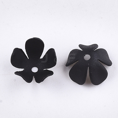 Spray Painted Eco-Friendly Iron Bead Caps X-IFIN-T009-08A-1