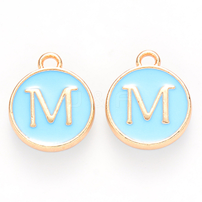 Golden Plated Alloy Enamel Charms LS-ENAM-S118-04M-1