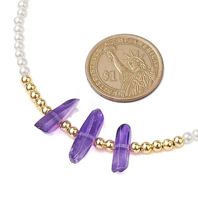 ABS Plastic Imitation Pearl Beaded Necklaces NJEW-JN04859-03-1