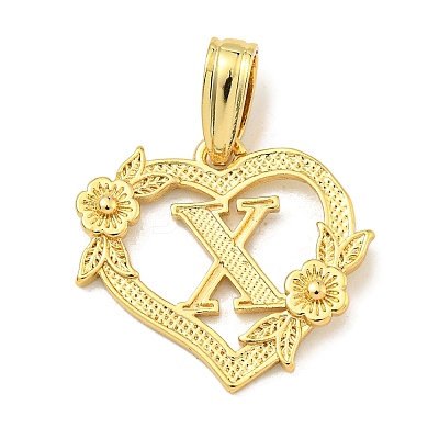 Heart Brass Pendants KK-I714-04G-X-1