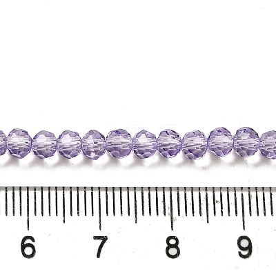 Transparent Baking Paint Glass Beads Strands DGLA-A034-T4mm-D03-1