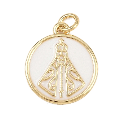 Brass Enamel Pendants KK-L251-02G-G04-1
