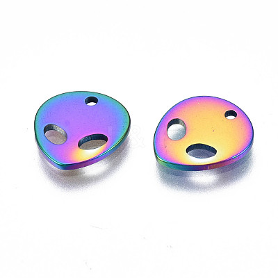 Ion Plating(IP) 201 Stainless Steel Charms STAS-S119-136-1