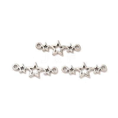 Tibetan Style Alloy Connector Charms TIBE-B001-41AS-1