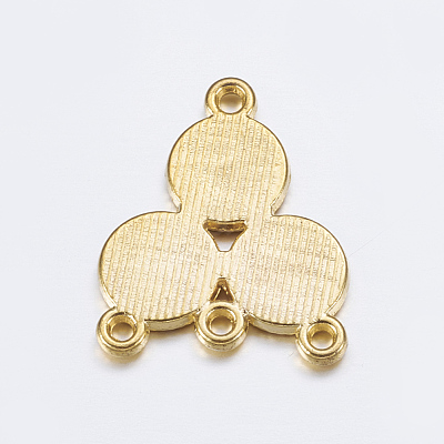 Alloy Rhinestone Connector Settings X-EA10684Y-G-1