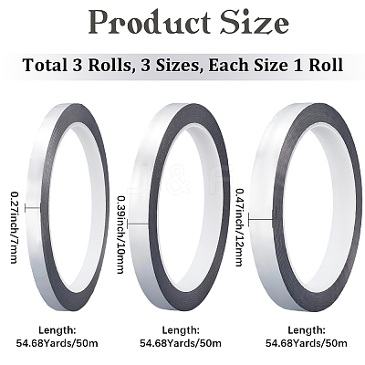3 Rolls 3 Styles PET Decorative Adhesive Tapes AJEW-CP0009-14B-1