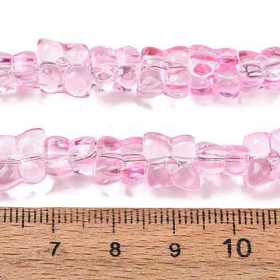 Transparent Glass Beads Strands GL-CBAAE04-01B-1