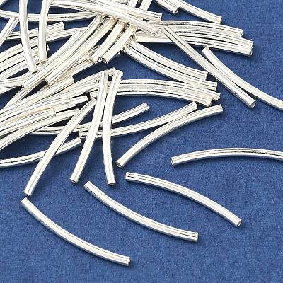 Tube 925 Sterling Silver Beads STER-O021-A-07-1