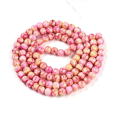 Baking Paint Glass Beads X1-DGLA-N003-8mm-A01-1
