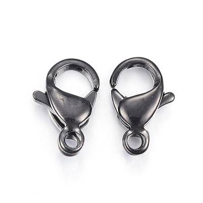 304 Stainless Steel Lobster Claw Clasps STAS-H353-F-02B-1