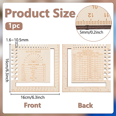 Wood Rulers TOOL-WH0155-148B-1