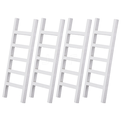 Wooden Ladder Miniature Ornaments AJEW-WH0270-937-1