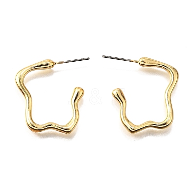 304 Stainless Steel Stud Earrings EJEW-D307-01G-1