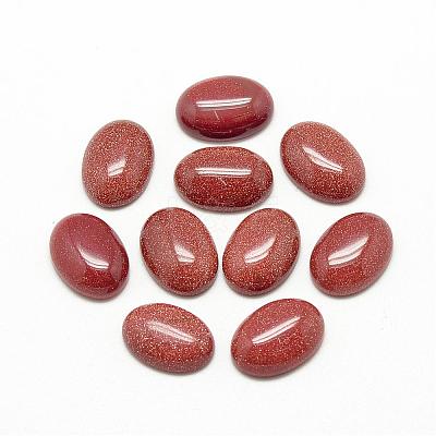 Synthetic Goldstone Cabochons G-R415-13x18-47-1