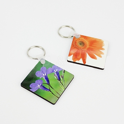 Sublimation Double-Sided Blank MDF Keychains ZXFQ-PW0001-045-1