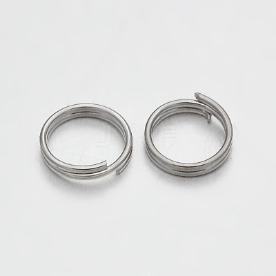 Brass Split Rings KK-E647-10P-8mm-1