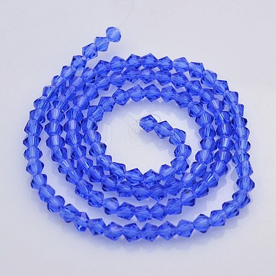 Faceted Bicone Glass Beads Strands EGLA-P017-3mm-10-1