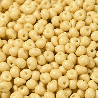 6/0 Opaque Baking Paint Glass Seed Beads SEED-M012-02A-07-1