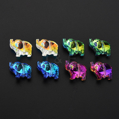 96Pcs Electroplate Glass Beads Strands EGLA-T008-027-1