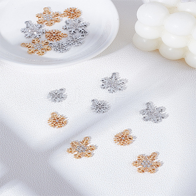 16Pcs 4 Style Alloy Pendants FIND-LP0004-14-1