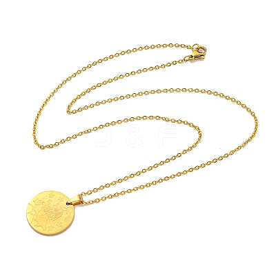 Constellation Pendant Necklaces LS-NJEW-S422-04G-05-1