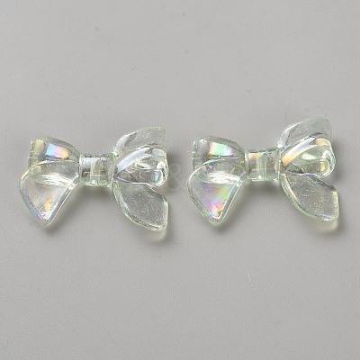 UV Plating Iridescent Transparent AB Color Plated Acrylic Beads LS-TACR-WH0029-01B-1