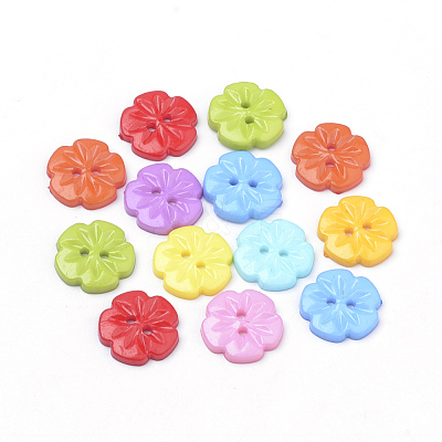 2-Hole Acrylic Buttons X-BUTT-Q037-08-1