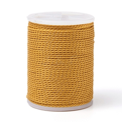 Round Waxed Polyester Cord YC-G006-01-1.0mm-24-1
