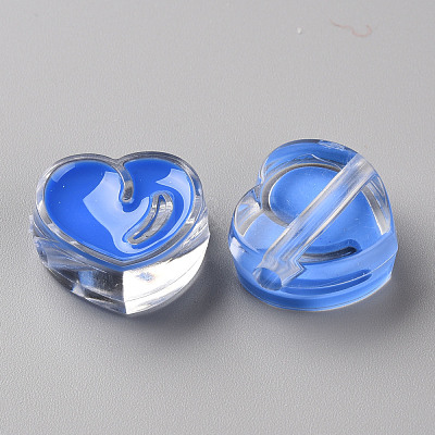 Transparent Enamel Acrylic Beads TACR-S155-004K-1