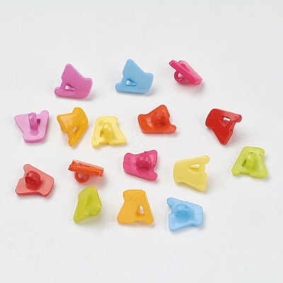 Acrylic Shank Buttons X-BUTT-E028-M-1