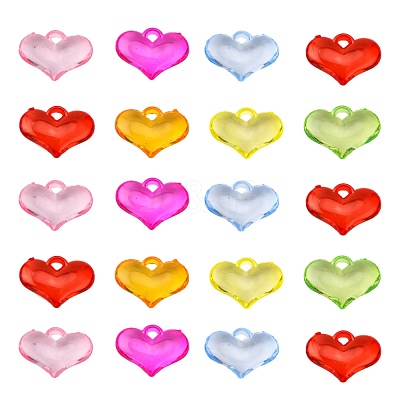 Transparent Acrylic Pendants TACR-R5-20X15mm-M-1