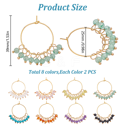 Brass Hoop Earrings AJEW-GO00056-1