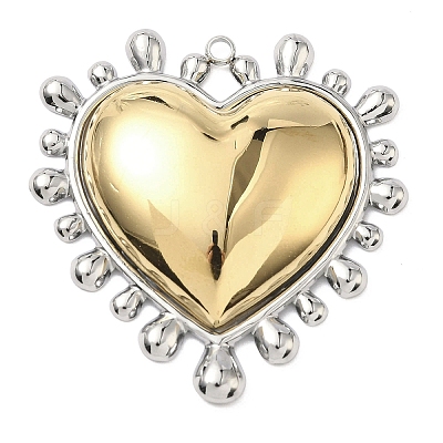 Two-tone 304 Stainless Steel Big Pendants STAS-G371-19G-1