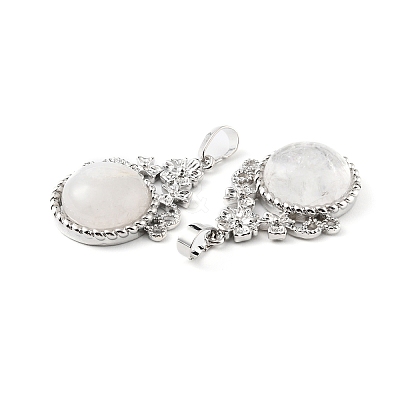 Natural Quartz Crystal Pendants G-P498-01P-04-1