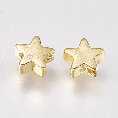 Brass Beads KK-E735-27G-1
