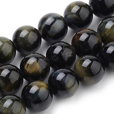 Natural Tiger Eye Beads Strands X-G-S259-22-8mm-1